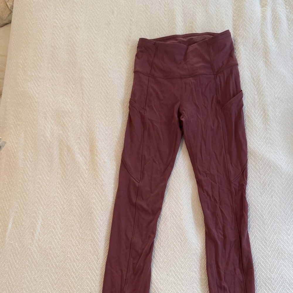 lululemon women’s  Burgundy Leggings